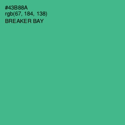 #43B88A - Breaker Bay Color Image