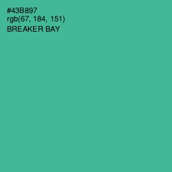 #43B897 - Breaker Bay Color Image