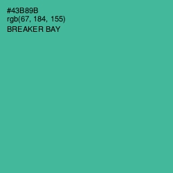 #43B89B - Breaker Bay Color Image