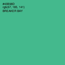 #43B98D - Breaker Bay Color Image