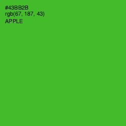 #43BB2B - Apple Color Image