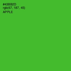 #43BB2D - Apple Color Image