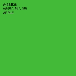 #43BB38 - Apple Color Image