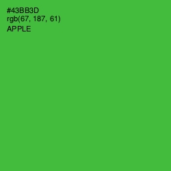 #43BB3D - Apple Color Image
