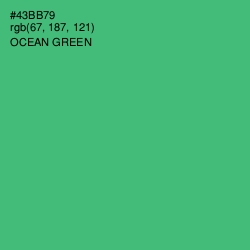 #43BB79 - Ocean Green Color Image