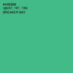 #43BB88 - Breaker Bay Color Image