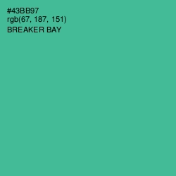 #43BB97 - Breaker Bay Color Image