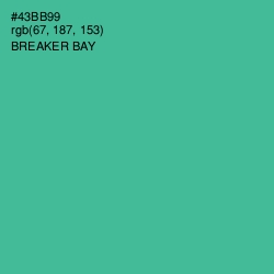 #43BB99 - Breaker Bay Color Image