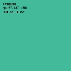 #43BB9B - Breaker Bay Color Image