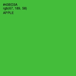 #43BD3A - Apple Color Image