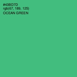 #43BD7D - Ocean Green Color Image