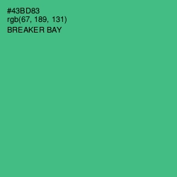 #43BD83 - Breaker Bay Color Image