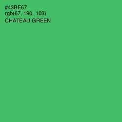 #43BE67 - Chateau Green Color Image