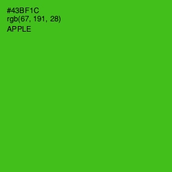 #43BF1C - Apple Color Image