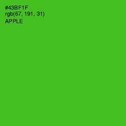 #43BF1F - Apple Color Image