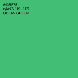 #43BF75 - Ocean Green Color Image