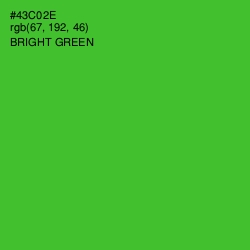 #43C02E - Bright Green Color Image