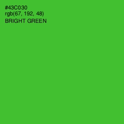 #43C030 - Bright Green Color Image