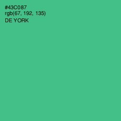 #43C087 - De York Color Image