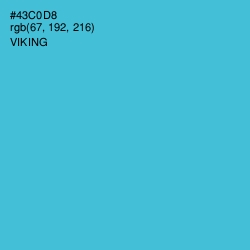 #43C0D8 - Viking Color Image