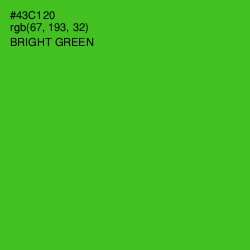 #43C120 - Bright Green Color Image