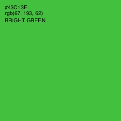 #43C13E - Bright Green Color Image