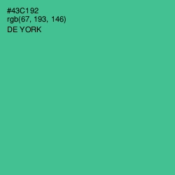 #43C192 - De York Color Image