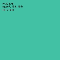 #43C1A5 - De York Color Image