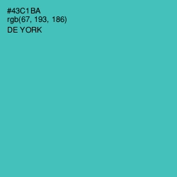 #43C1BA - De York Color Image