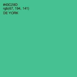 #43C28D - De York Color Image