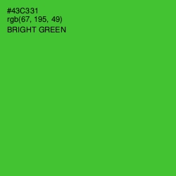 #43C331 - Bright Green Color Image