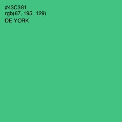 #43C381 - De York Color Image