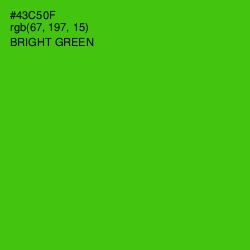 #43C50F - Bright Green Color Image