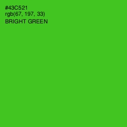 #43C521 - Bright Green Color Image