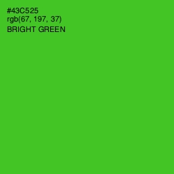 #43C525 - Bright Green Color Image