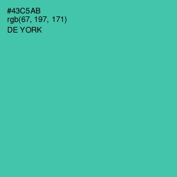 #43C5AB - De York Color Image