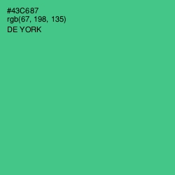 #43C687 - De York Color Image