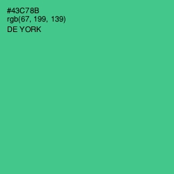 #43C78B - De York Color Image