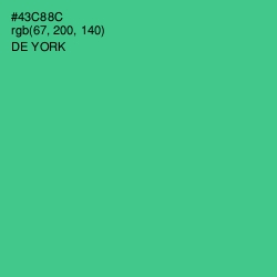 #43C88C - De York Color Image