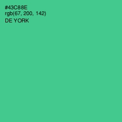 #43C88E - De York Color Image