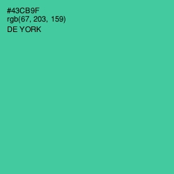 #43CB9F - De York Color Image