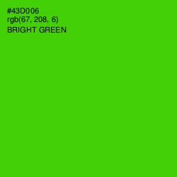#43D006 - Bright Green Color Image