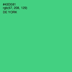 #43D081 - De York Color Image