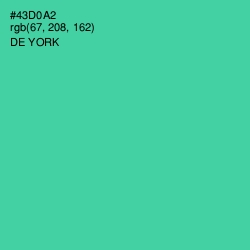 #43D0A2 - De York Color Image