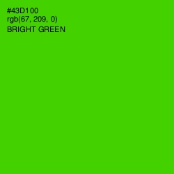 #43D100 - Bright Green Color Image