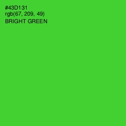 #43D131 - Bright Green Color Image