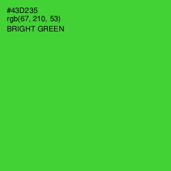 #43D235 - Bright Green Color Image