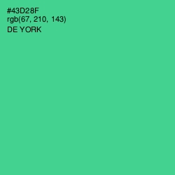 #43D28F - De York Color Image