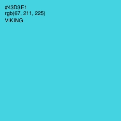 #43D3E1 - Viking Color Image