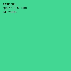 #43D794 - De York Color Image